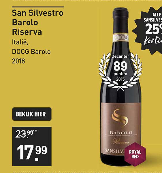 San Silvestro Barolo Riserva