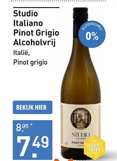 Studio Italiano Pinot Grigio Alcoholvrij