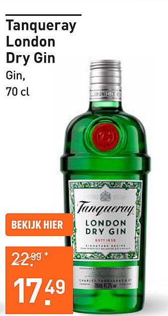 Tanqueray London Dry Gin, 70 cl