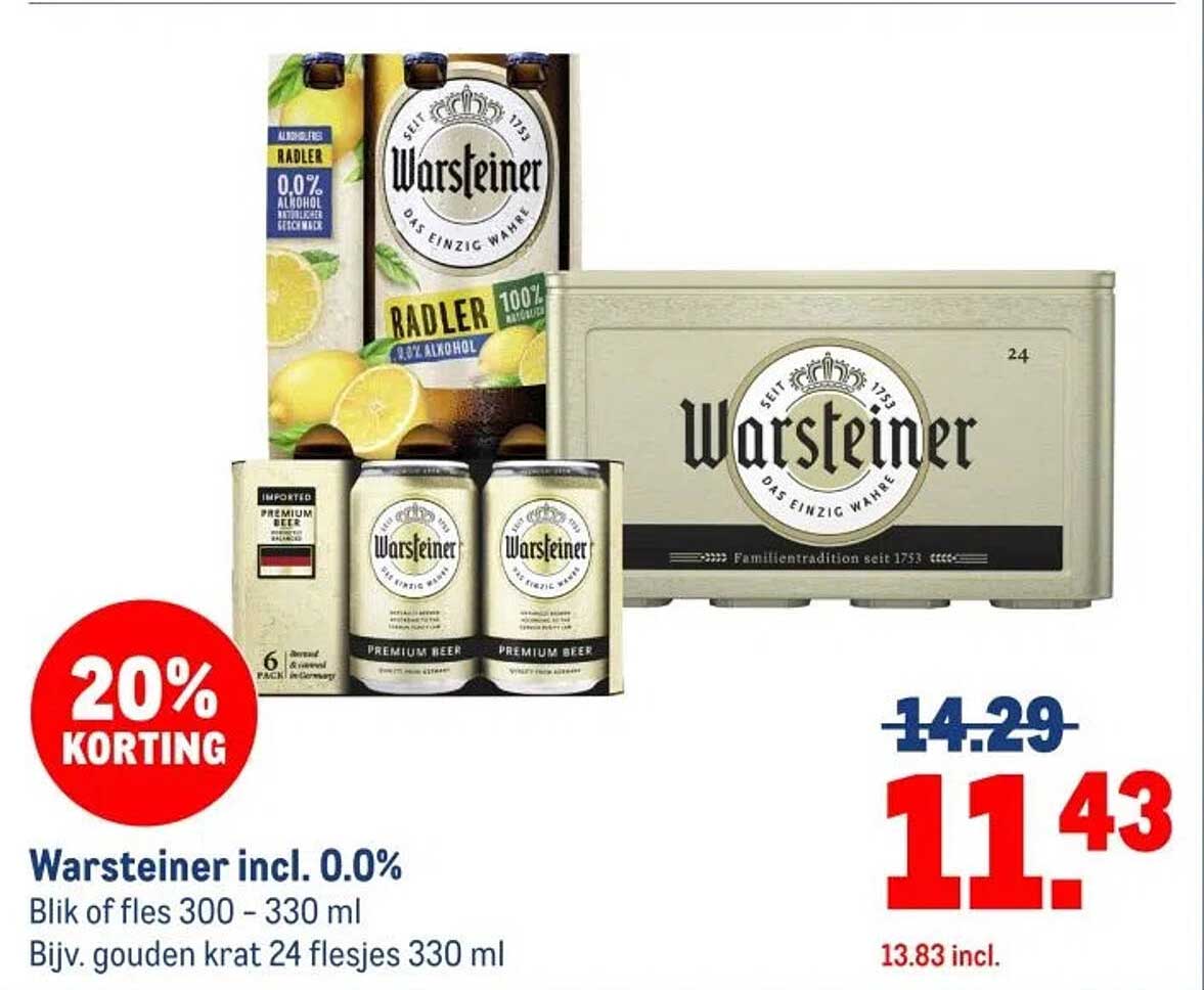 Warsteiner incl. 0.0%