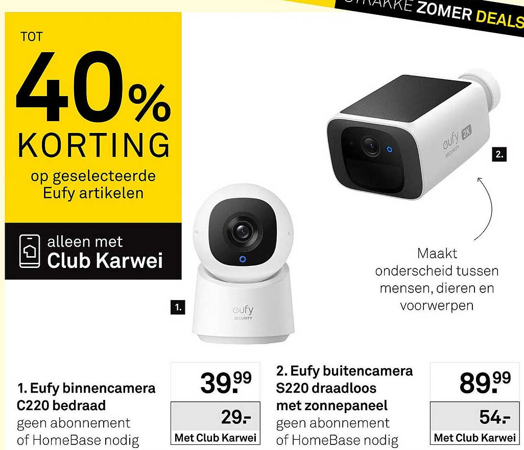 1. Eufy binnencamera C220 bedraad