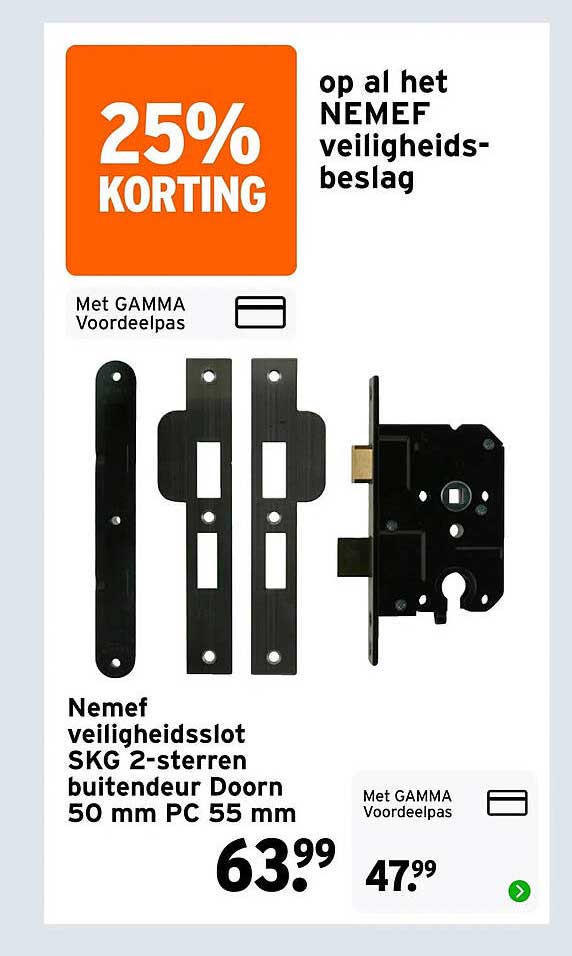 25% KORTING op al het NEMEF veiligheidsbeslag