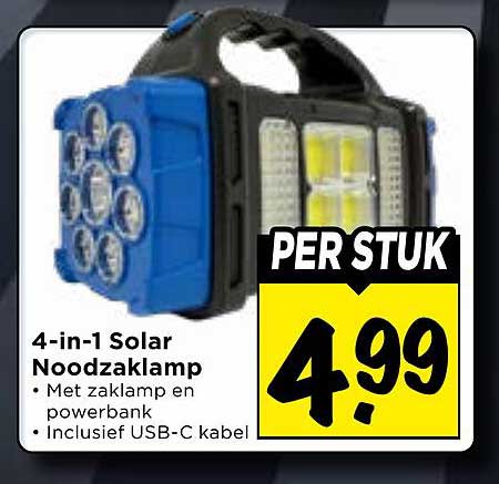 4-in-1 Solar Noodzaklamp