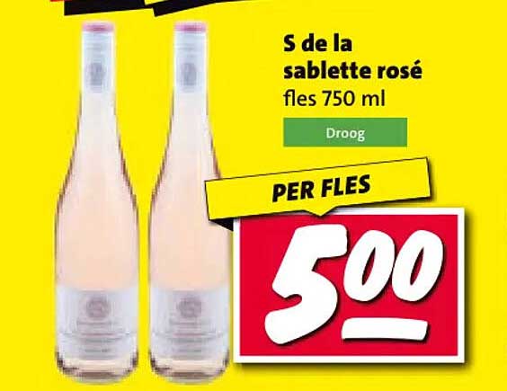 5 de la sabellettes rosé fles 750 ml