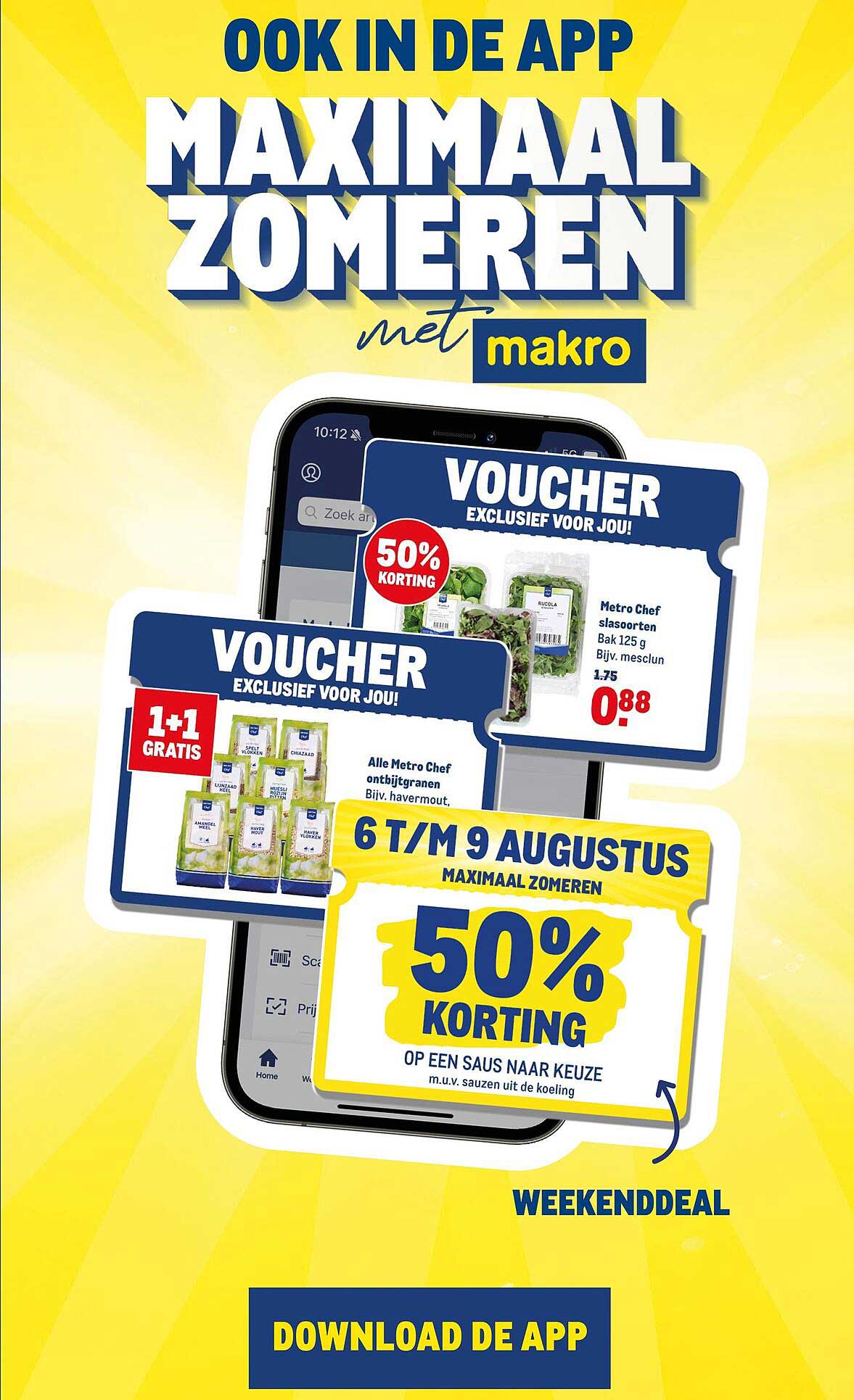 50% korting op een saus naar keuze