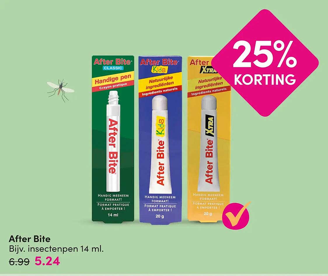 After Bite Bijv. insectenpen 14 ml. 25% korting