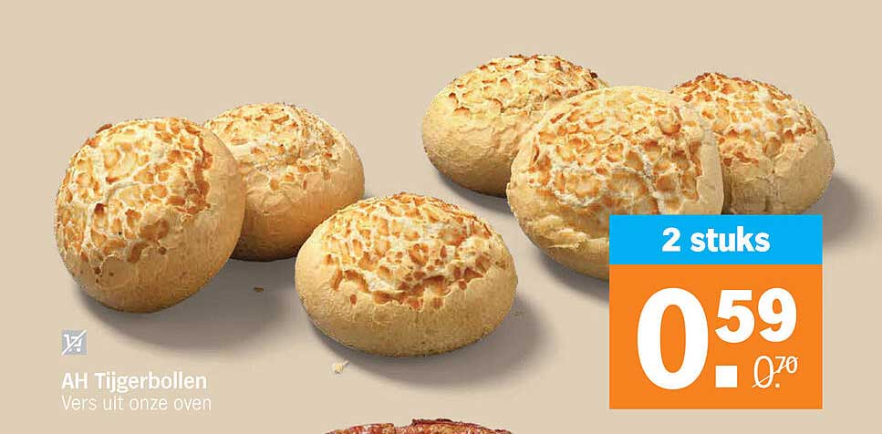 AH Tijgerbollen Vers uit onze oven