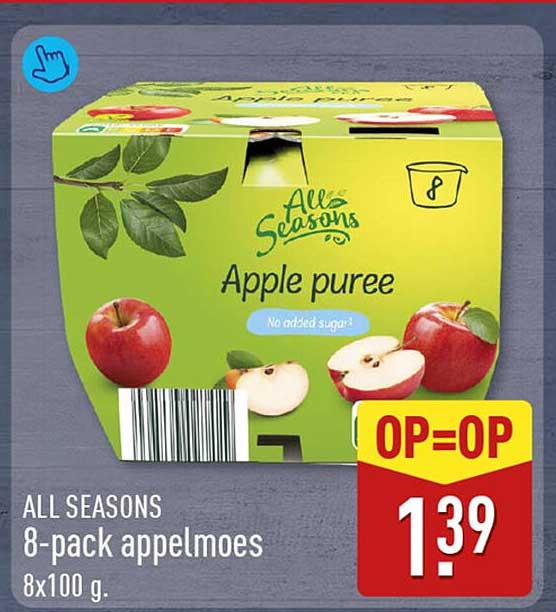 ALL SEASONS 8-pack appelmoes OP=OP
