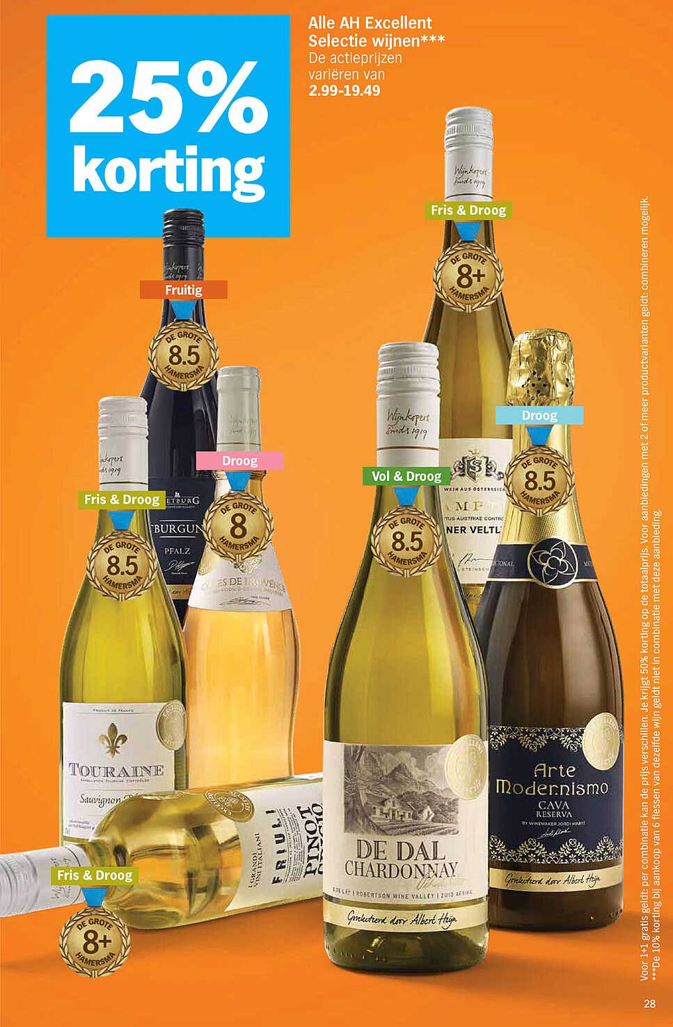 Alle AH Excellent Selectie wijnen*** 25% korting
