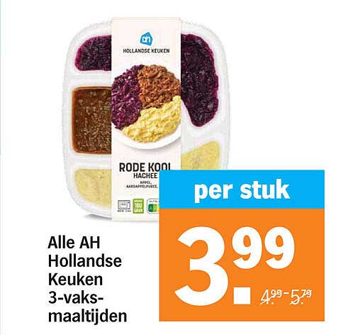 Alle AH Hollandse Keuken 3-vaks-maaltijden