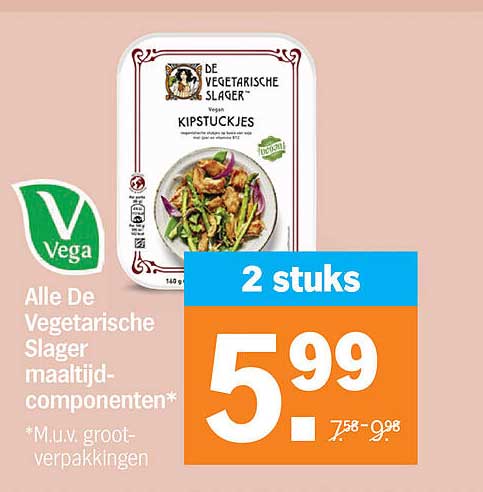 Alle De Vegetarische Slager maaltijd-componenten*