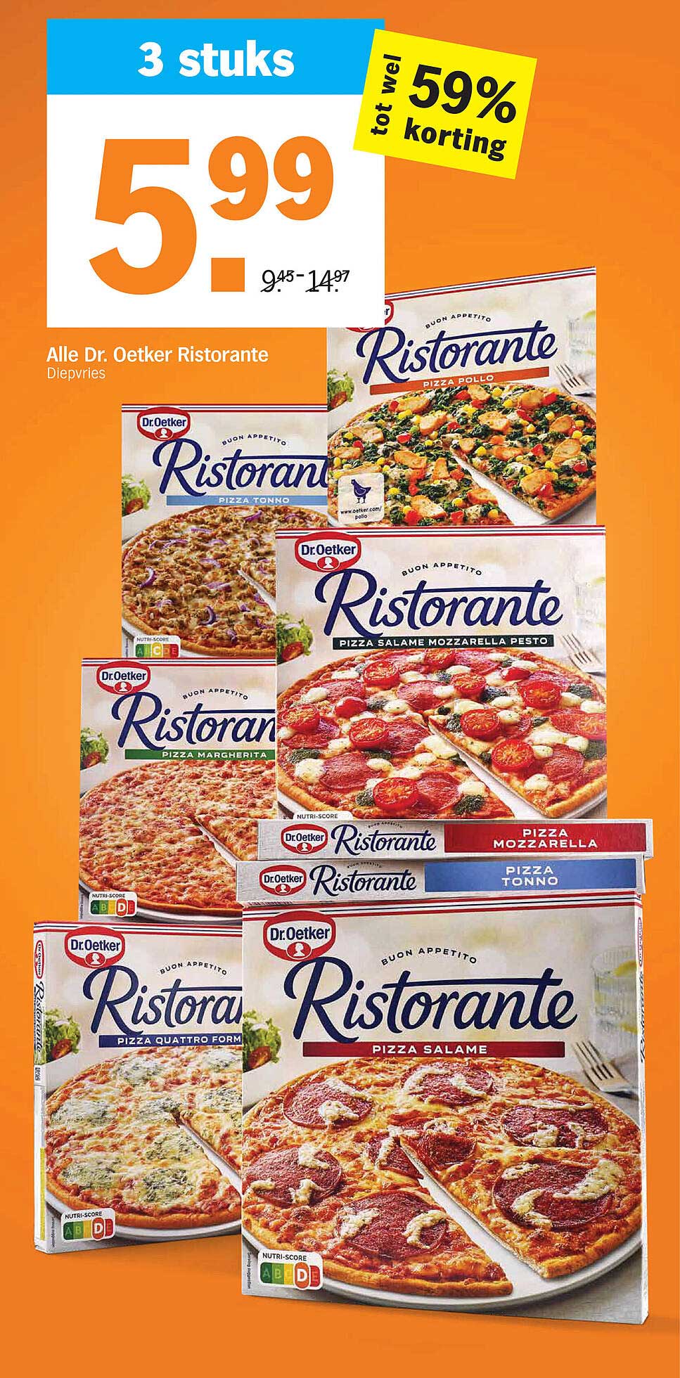 Alle Dr. Oetker Ristorante Diepvries