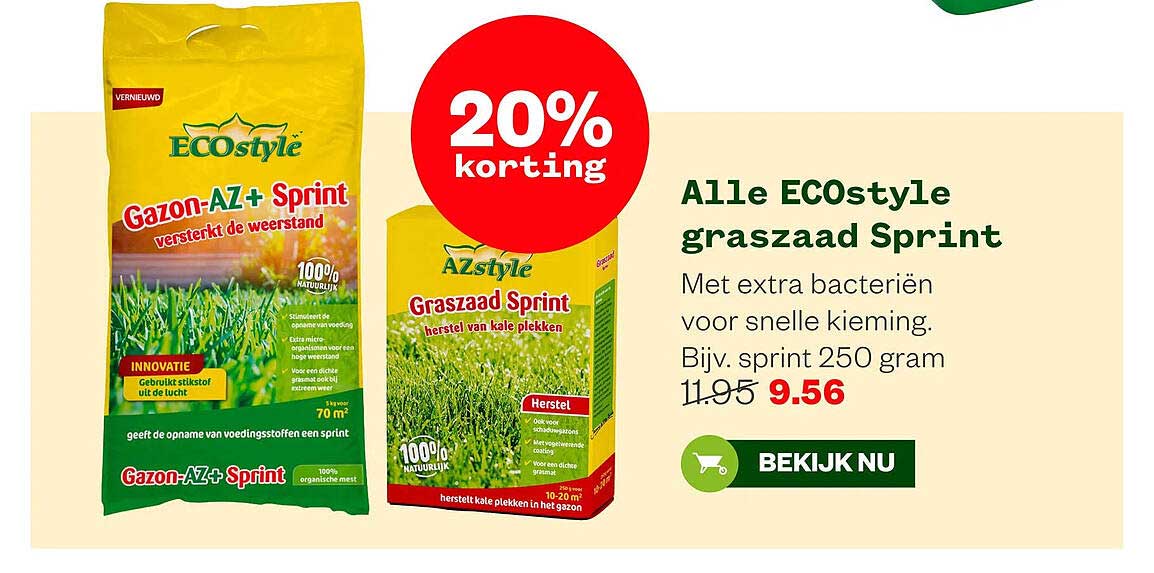 Alle ECOstyle graszaad Sprint
