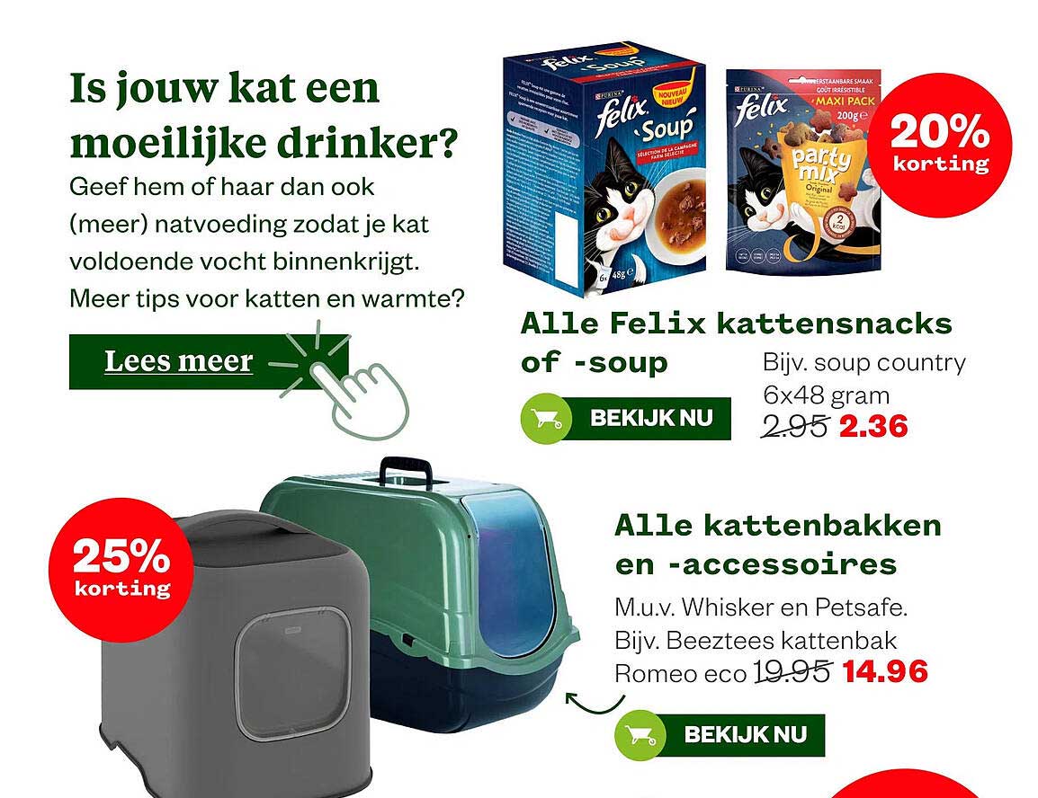 Alle Felix kattensnacks of -soup