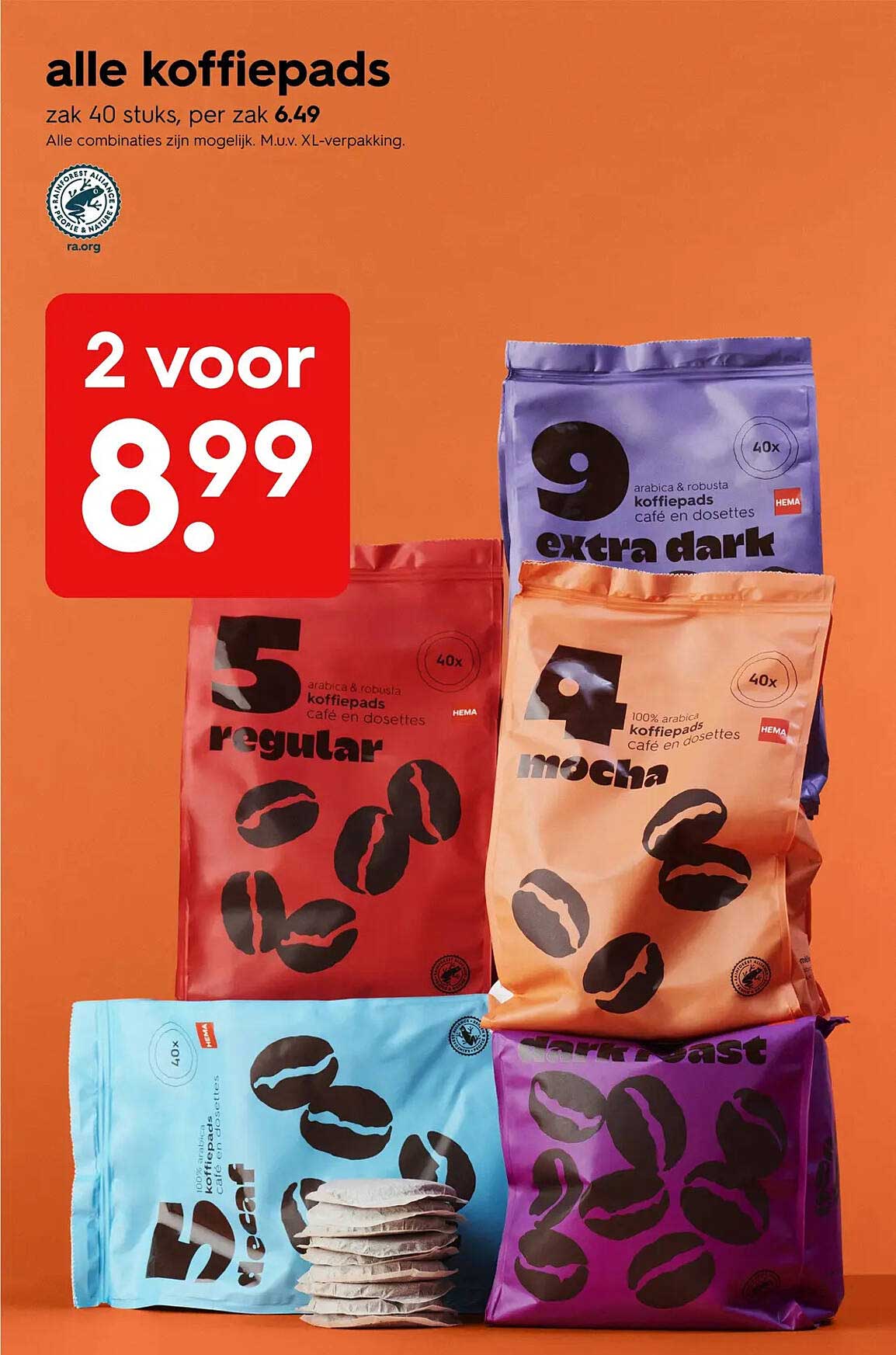 alle koffiepads
