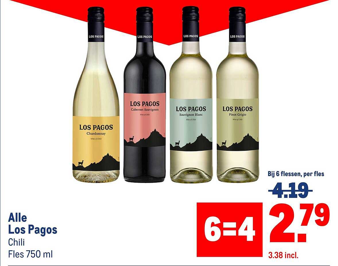 Alle Los Pagos Chili Fles 750 ml 6=4