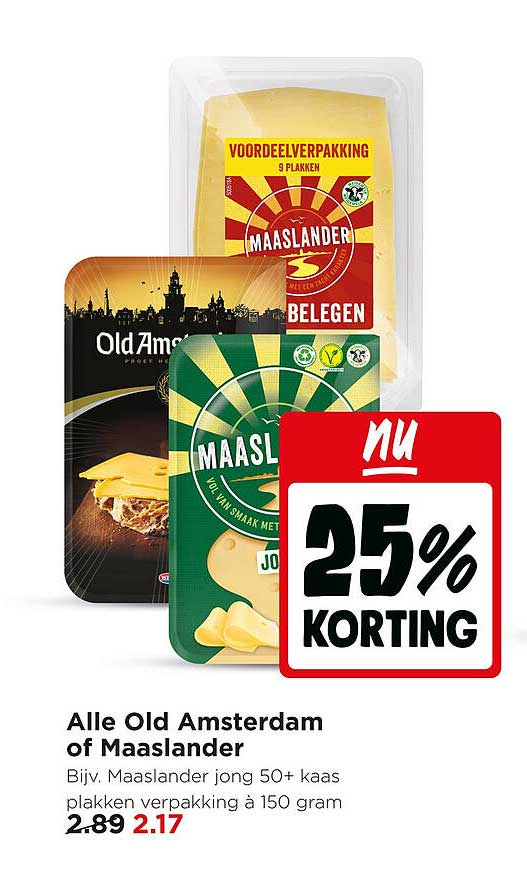 Alle Old Amsterdam of Maaslander nu 25% korting