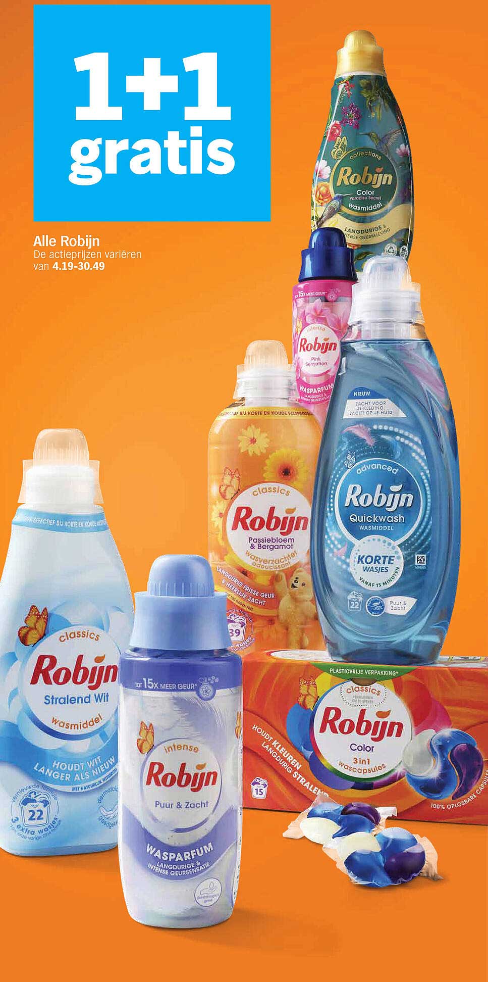 Alle Robijn 1+1 gratis