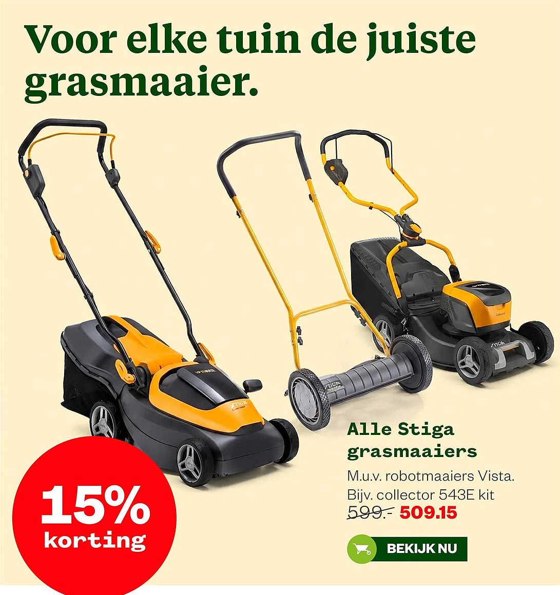 Alle Stiga grasmaaiers