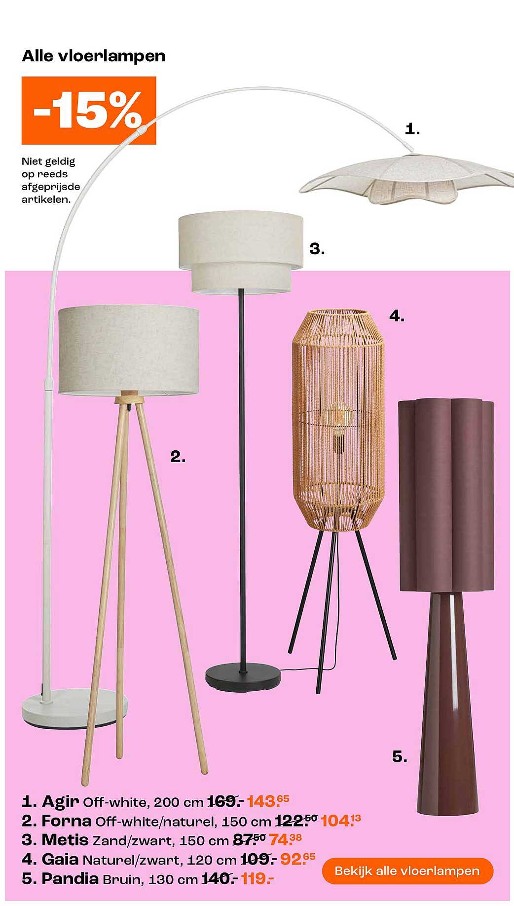 Alle vloerlampen -15%