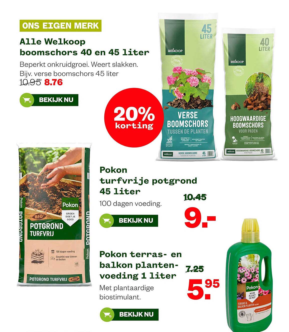 Alle Welkoop boomschors 40 en 45 liter