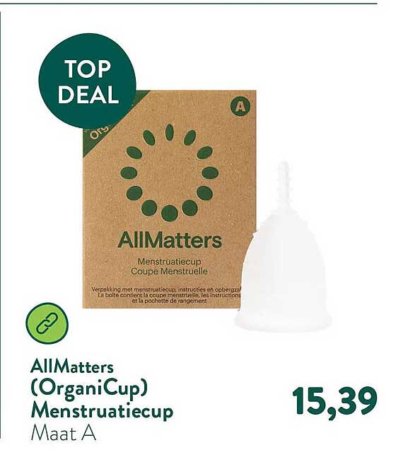 AllMatters (OrganiCup) Menstruatiecup Maat A