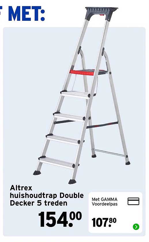 Altrex huishoudtrap Double Decker 5 treden