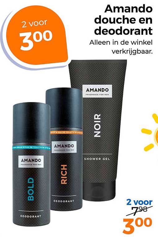 Amando douche en deodorant