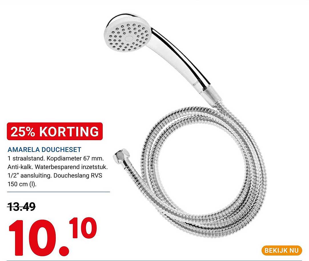 AMARELA DOUCHSETE 25% KORTING