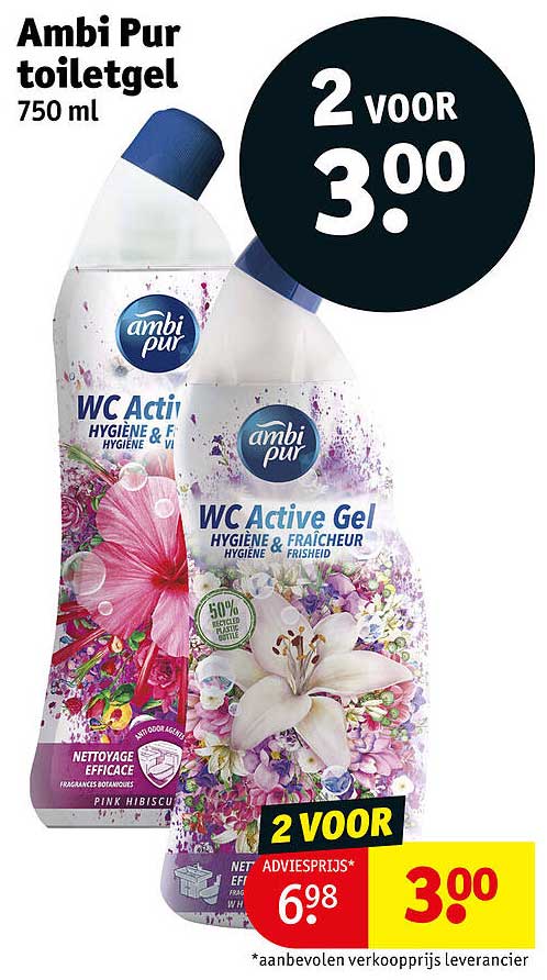 Ambi Pur toiletgel 750 ml 2 VOOR 3.00