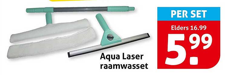 Aqua Laser raamwasser set