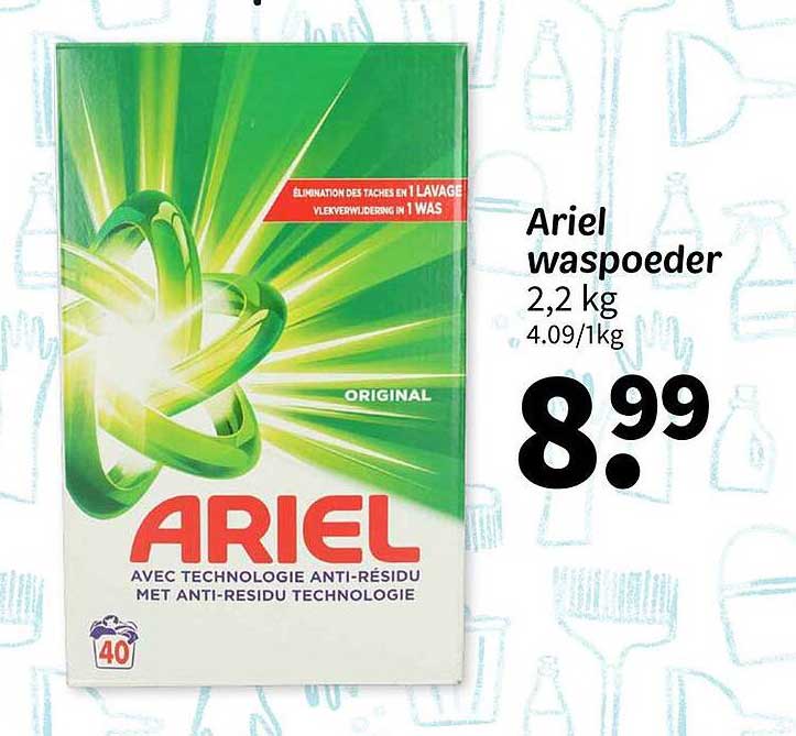 Ariel waspoeder 2,2 kg