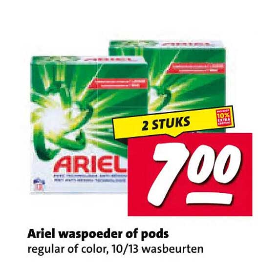 Ariel waspoeder of pods