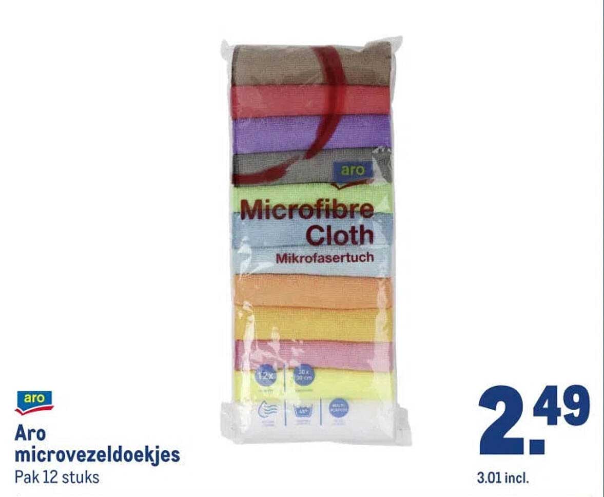 Aro microvezeldoekjes Pak 12 stuks