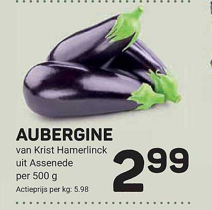 AUBERGINE van Krist Hamerlinck uit Assenede per 500 g