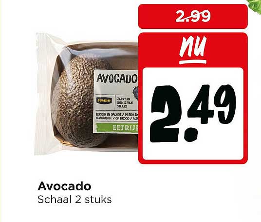 Avocado Schaal 2 stuks