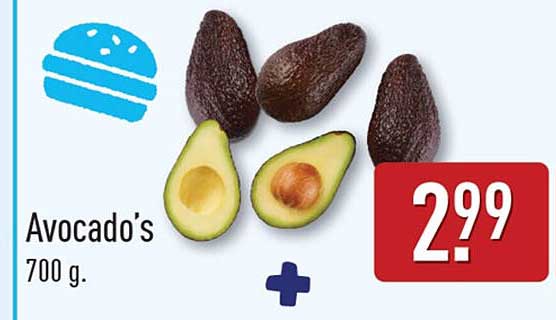 Avocado's 700 g.