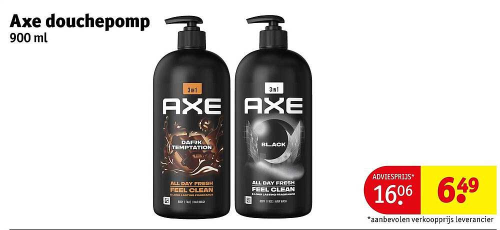 Axe douchepomp 900 ml