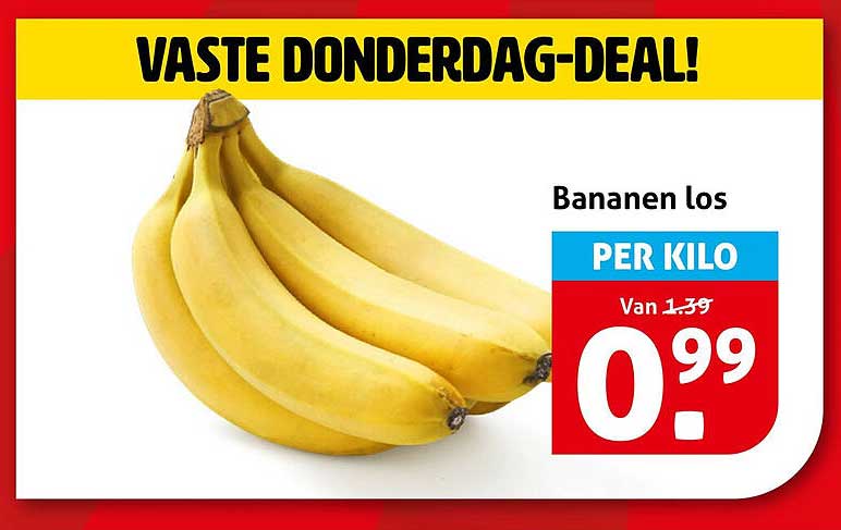 Bananen los PER KILO