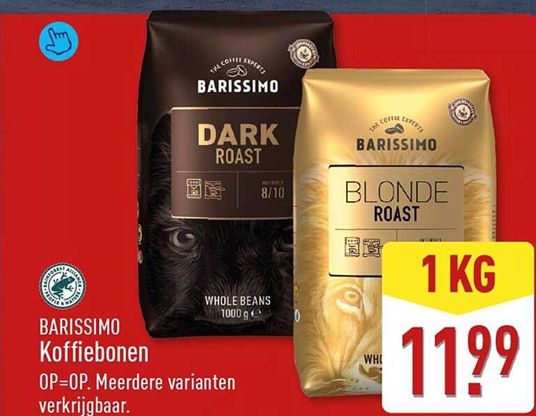 BARISSIMO Koffiebonen OP=OP. Meerdere varianten verkrijgbaar.