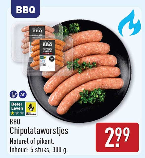 BBQ Chipolataworstjes