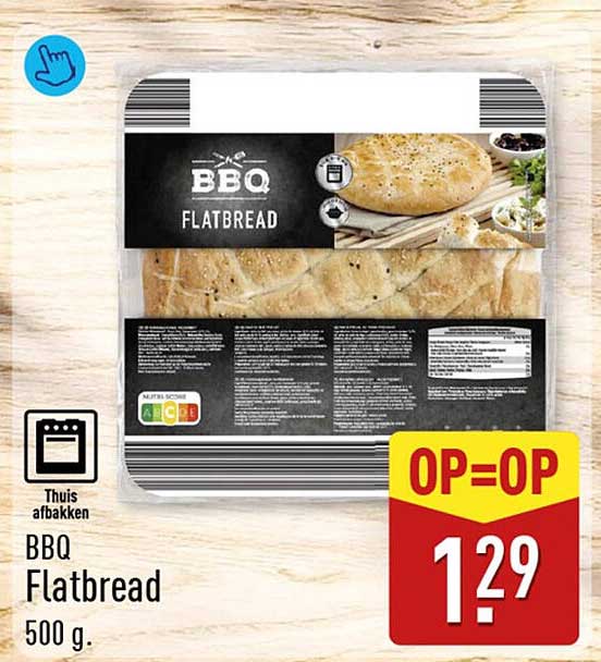 BBQ Flatbread 500 g. OP=OP