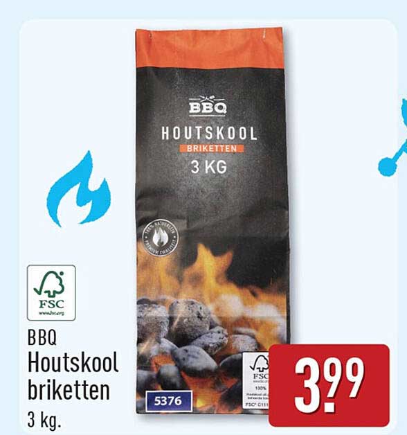 BBQ Houtskool briketten 3 kg