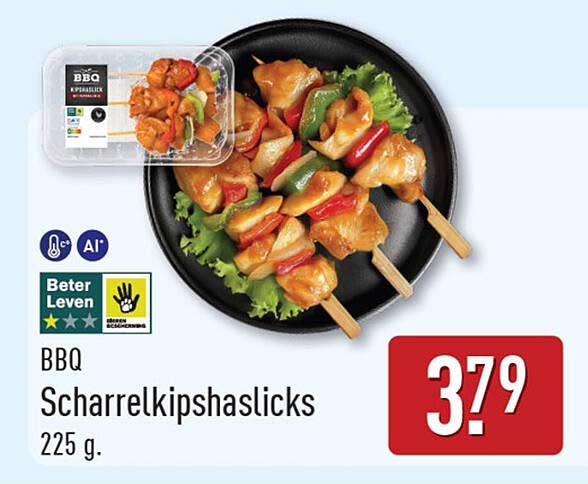 BBQ Scharrelkipshaslicks 225 g.