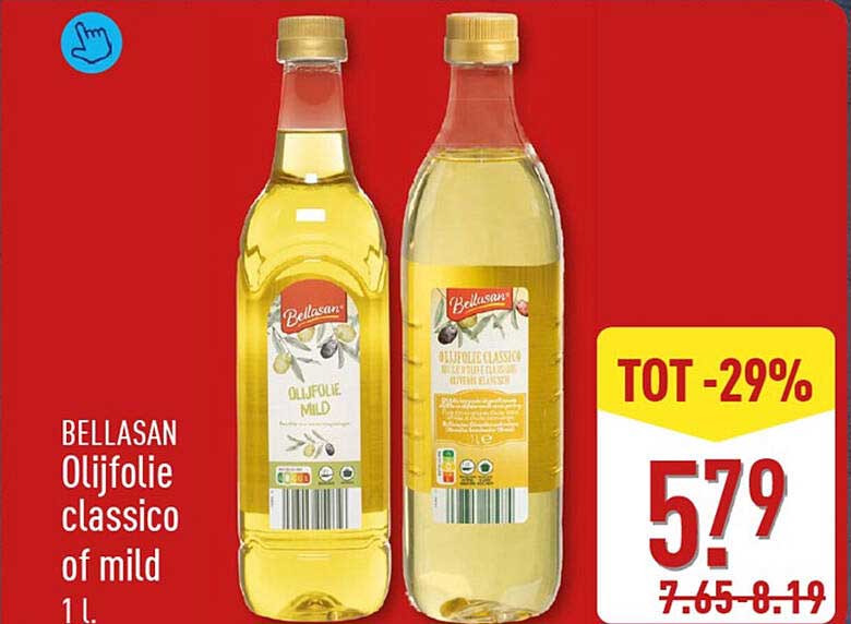 BELLASAN Olijfolie classico of mild 1 L - TOT -29%