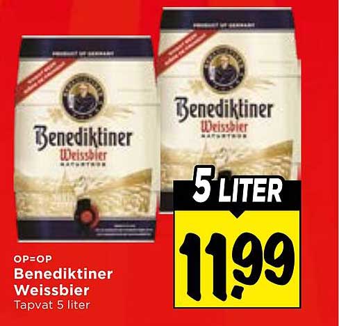 Benediktiner Weissbier Tapvat 5 liter