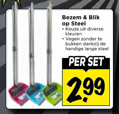 Bezem & Blik op Steel