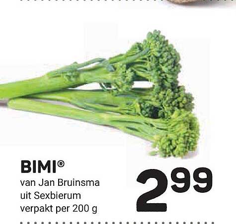 BIMI® van Jan Bruinsma uit Sexbierum verpakt per 200 g