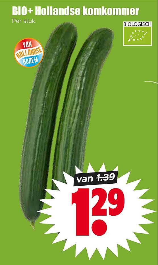 BIO+ Hollandse komkommer