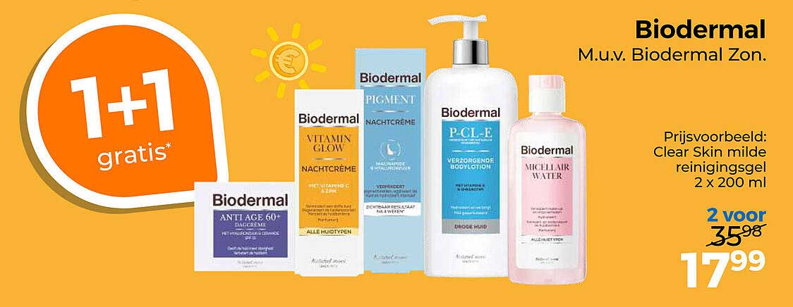 Biodermal 1+1 gratis